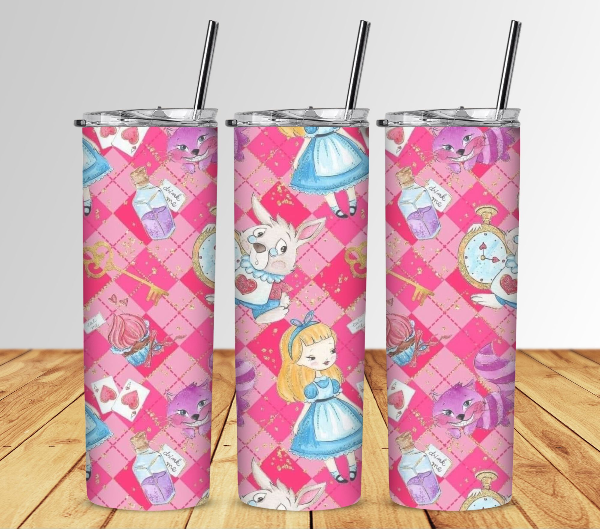 Alice in Wonderland Themed 20oz Tumbler